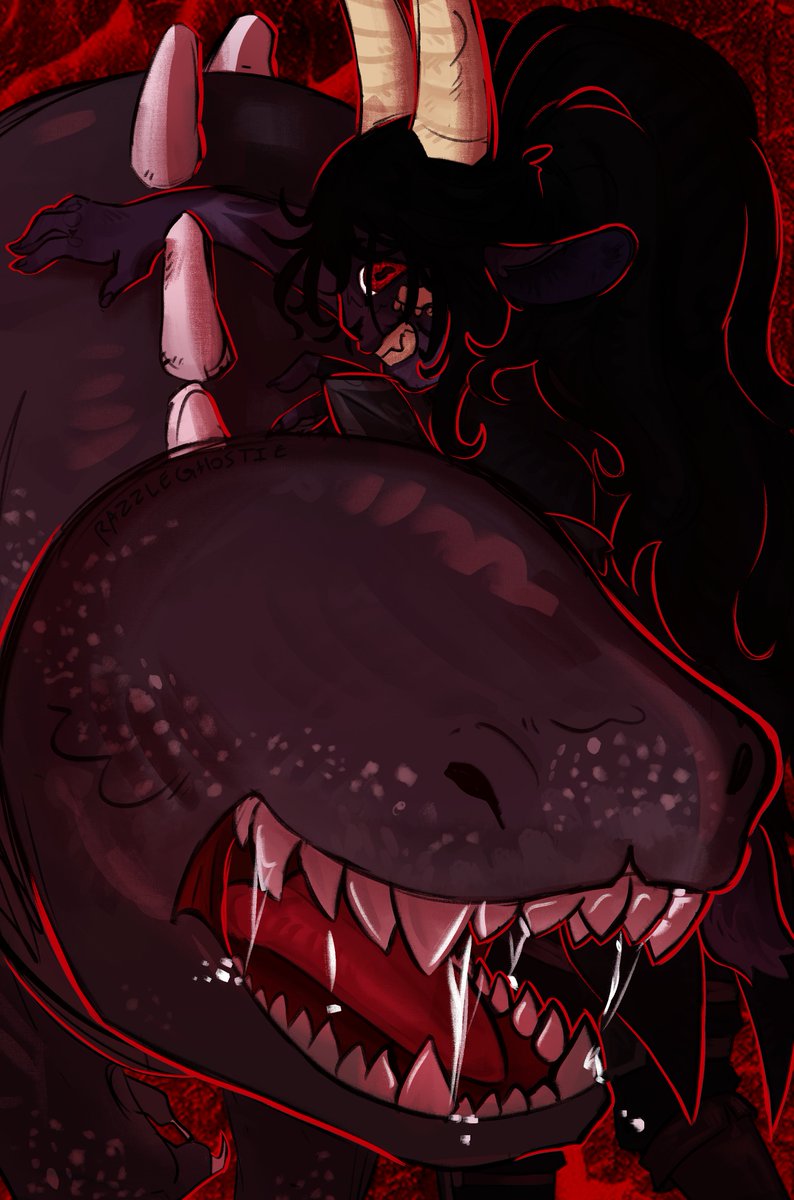 RazzleGhostie's tweet photo. #Deeptober day 9: Unlikely allies
While a monster and a human would seem to be unlikely allies, if such a thing were to happen, one should take caution to not incur their wrath.
#Deepwoken #ocs https://t.co/3BigAX29W0