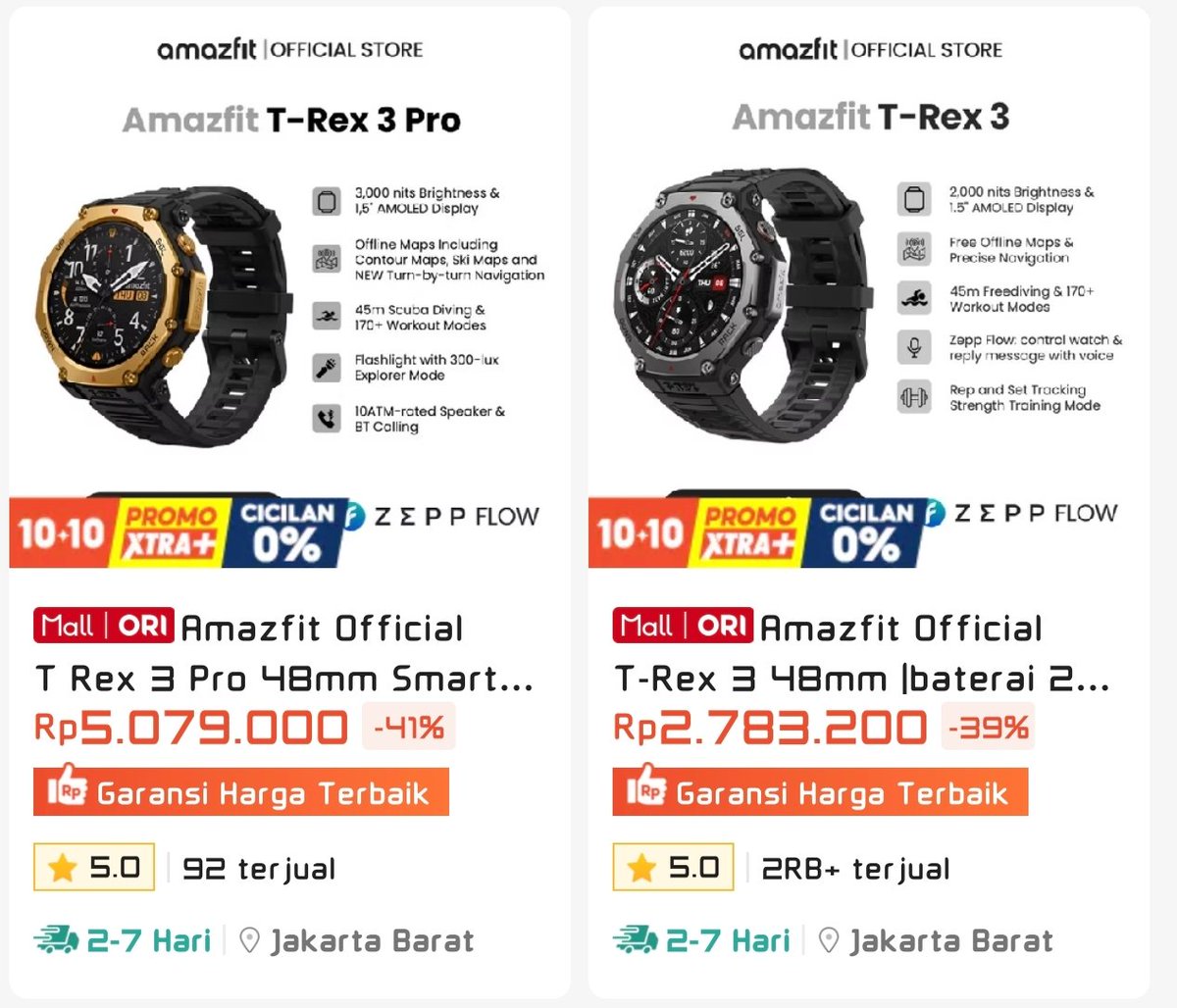 ArmynLius's tweet photo. Smartwatch Amazfit Promo harga 10.10
T-Rex 3 New 2,7 jutaan
Balance 3 new 5,2 jutaan
T-Rex 3 Pro new 5 jutaan
Active Max new 1,9 jutaan
Bip max new 1,3 jutaan
Cheetah 2 Pro new 5,9 jutaan

Link pembelian Official Store Amazfit
https://t.co/6Z8sxLDX3o https://t.co/Dq4B9cvbzb