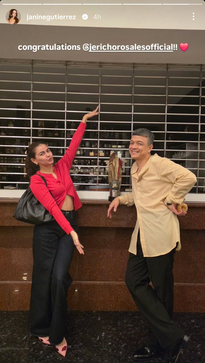 ayca_lui's tweet photo. From day one until the day he won his awards for Quezon, she was there. 🤍🏆

#EchoNine 
Janine Gutierrez 
Jericho Rosales https://t.co/SPWqHqSKVz
