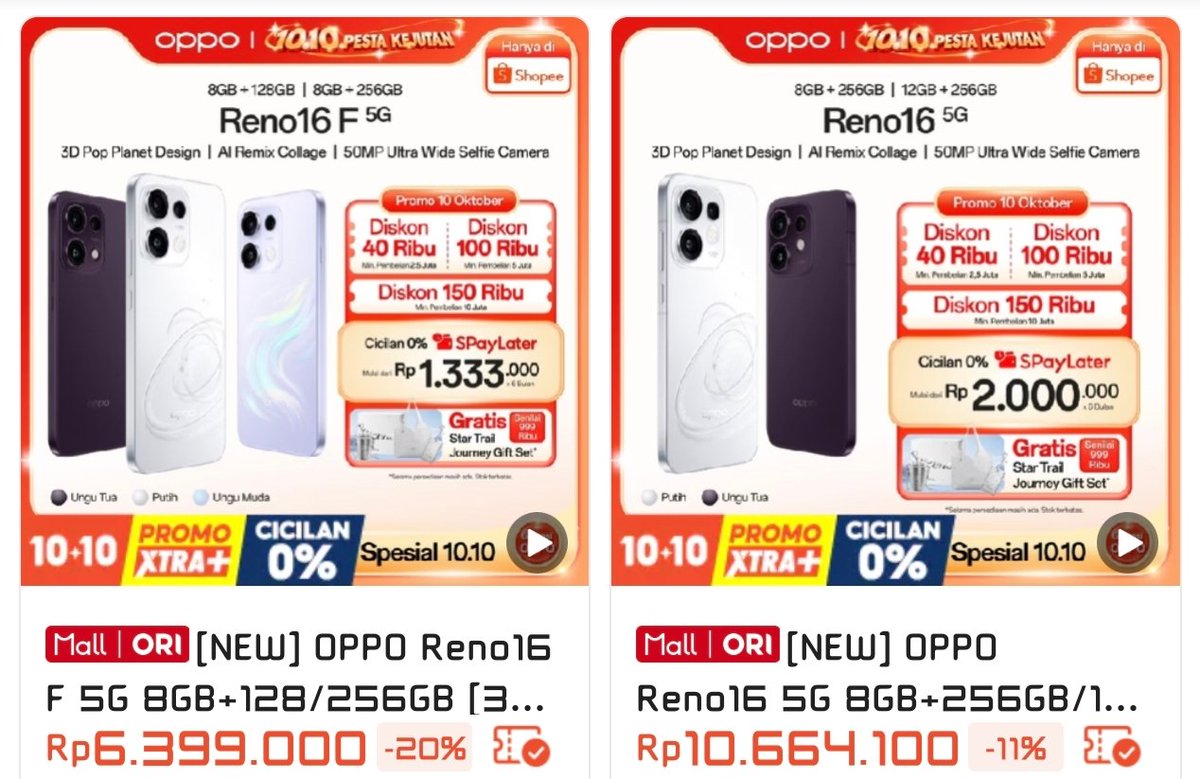 ArmynLius's tweet photo. Hp Oppo Juga banyak diskon
https://t.co/dg8iPH6sKe https://t.co/WF9RWkVJpC