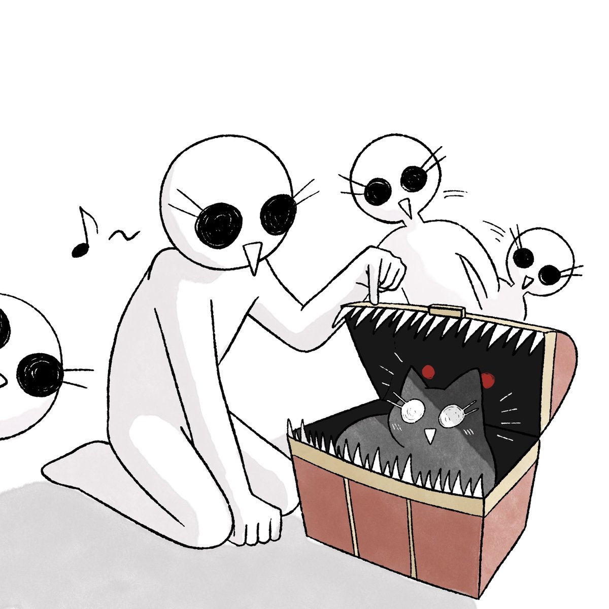 uzivkr's tweet photo. 상자와 고양이 https://t.co/zUiaD3RGCw