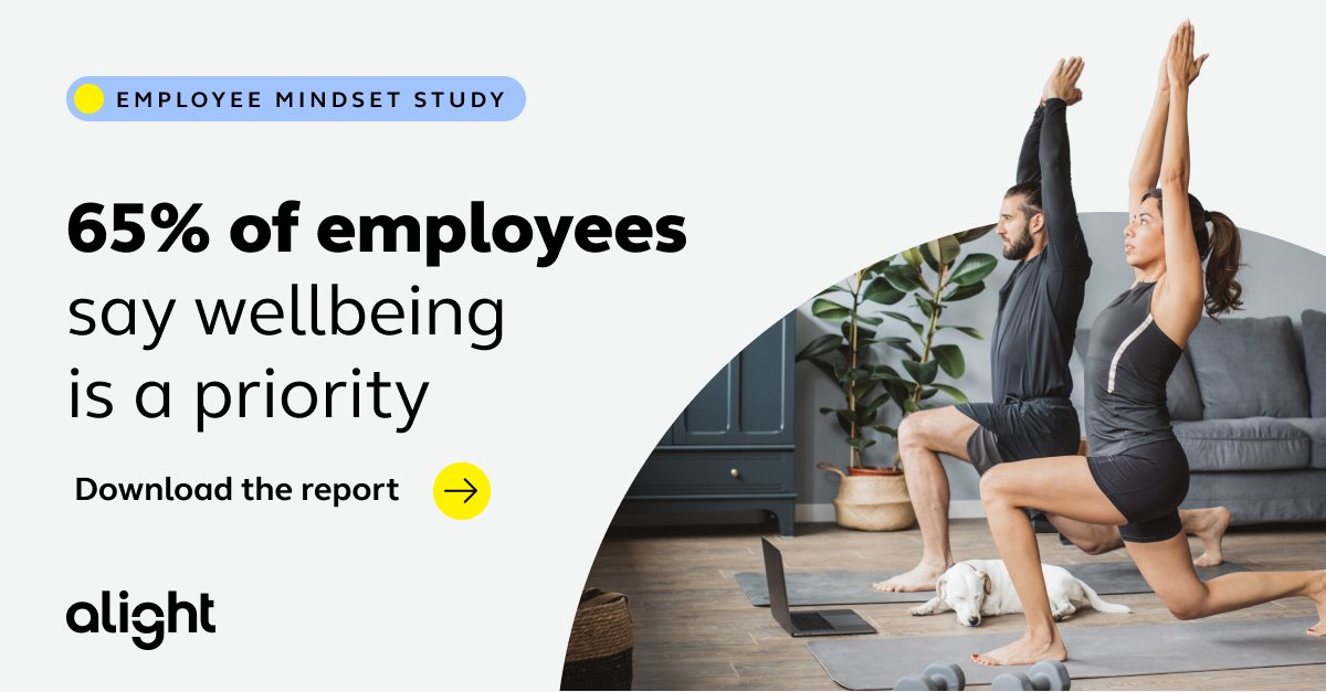 AlightSolutions's tweet photo. Most employees say wellbeing is a priority.

But, good intentions don't always translate into better outcomes. Our 2026 Employee Mindset Study shows many employees still struggle to navigate their healthcare, financial and wellbeing decisions. Read on: https://t.co/8Mk2kROL03 https://t.co/hggDbXDTHV