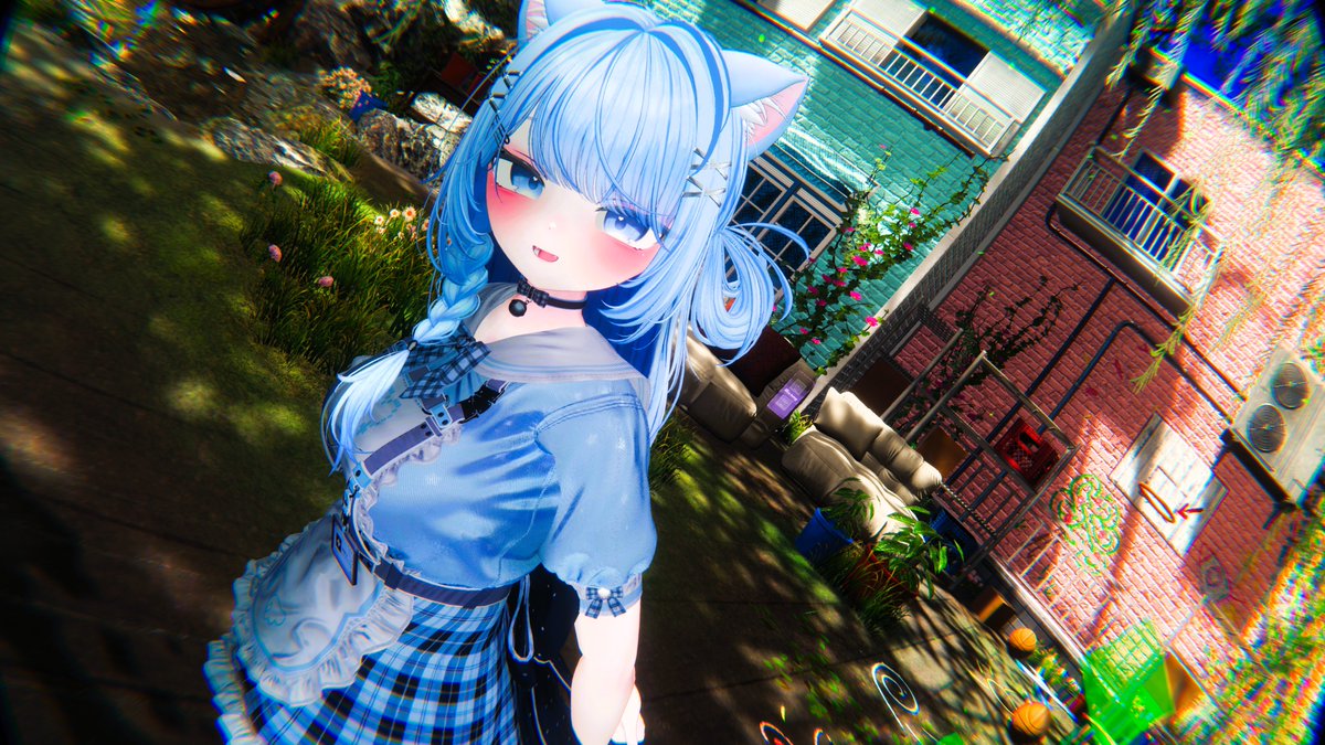 Super_Doragon1's tweet photo. 「こっち、おいで？」

#VRChat
#Plum3D https://t.co/3K2AAt8lwX