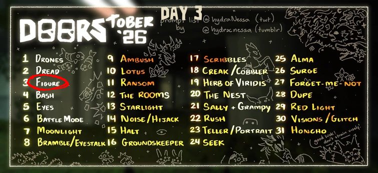 RIKETYLER_PASS's tweet photo. Day 3: The Figure

#doors #roblox #doorstober #doorstober26 #art https://t.co/l2LbmExooY