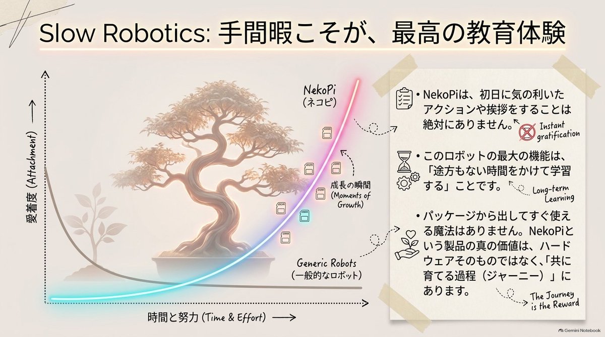 raichixsaba's tweet photo. このロボット、1か月間はまともに動きません。
@AsaKamiya さん主催の #事業20個チャレンジ に参加しています。
「育てる」を実践するロボット『NekoPi』
NekoPiの最大の特徴は、学習に相当の時間を要するということです。最初はまともに歩くこともできませんが、一か月の継続的な学習を経てやっと... https://t.co/enNqBKMn1c