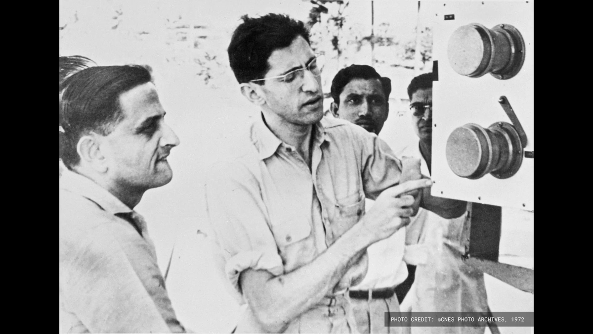 Fintech03's tweet photo. Vikram Sarabhai with French space agency founder Jacques Blamont at Thumba. Blamont's sodium-vapour payload flew on India's 1st sounding rocket launch (Nike-Apache, 21 November 1963).

That launch nearly did not happen. Per Amrita Shah's biography of Sarabhai:

- The truck carrying NASA's rocket from Delhi to Cochin broke down on the way.

- The French payload did not fit the American rocket. Welding was impossible, the payload was pyrotechnic. So PRL mechanic Ratilal Panchal was flown in from Ahmedabad to scrape the fitting down by hand.

- On the pad, the crane's hydraulics leaked, so the rocket was shifted manually. The remote elevation control failed, so a man operated it standing at the launcher. After the alarm to clear the area, student Pramod Kale spotted a worker still at the controls and dragged him away.

- The rocket had no radar and no telemetry. The range director, who had threatened to cancel, fixed a launch angle calculated to miss people and buildings.

At 6:25 pm, into dusk, the rocket rose. The sodium cloud bloomed orange in the setting sun. Sarabhai telegrammed home: "Gee whiz wonderful rocket shot."

Blamont said it 40 years later: "An infant was born at Thumba. It had a loving father - Vikram Sarabhai."

Photo: CNES Photo Archives