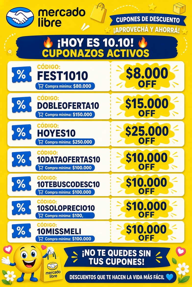 OfertasArgCupon's tweet photo. 🚨 Resumen de cupones exclusivos del día 10/10!!! 🚨

Activalos acá: https://t.co/KzS5ItFVaf

#Argentina #cupon #descuentos #ofertas #promocion https://t.co/m0krvRoDxt