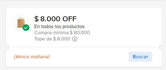 AhorraConKatty's tweet photo. ADEMAS DE ESE SALIERON TRES CUPONES MAS!! 🤩

$8000 OFF en $80.000 

https://t.co/Kep4W1PrJJ

$15.000 OFF en $150.000

https://t.co/y2n6HmhUyo

$25.000 OFF en $250.000 

https://t.co/OnfuJHk6fx https://t.co/VVBUtqO37F