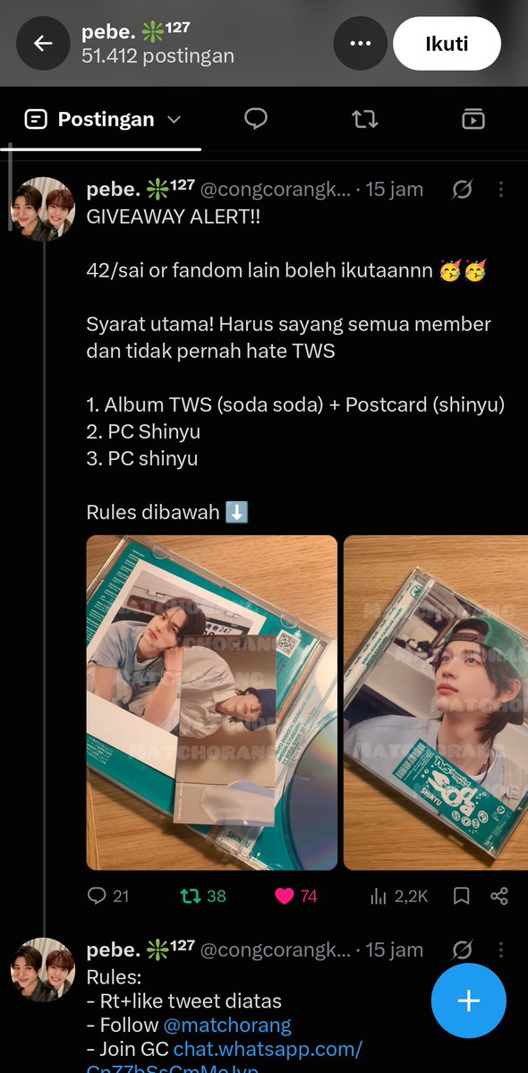 wytrinac's tweet photo. @congcorangkebon mw ikuttt ehehehe wmlwmlwml https://t.co/VYvawez2he