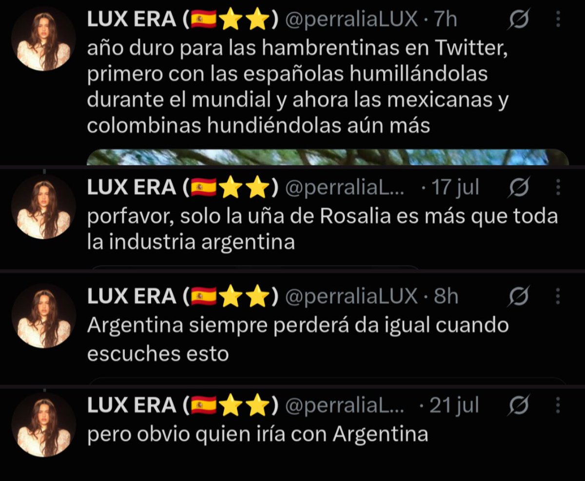 _tynna__'s tweet photo. @perraliaLUX obsesionada con argentina jajjaja, na si son un chiste https://t.co/8wfG75uqBw