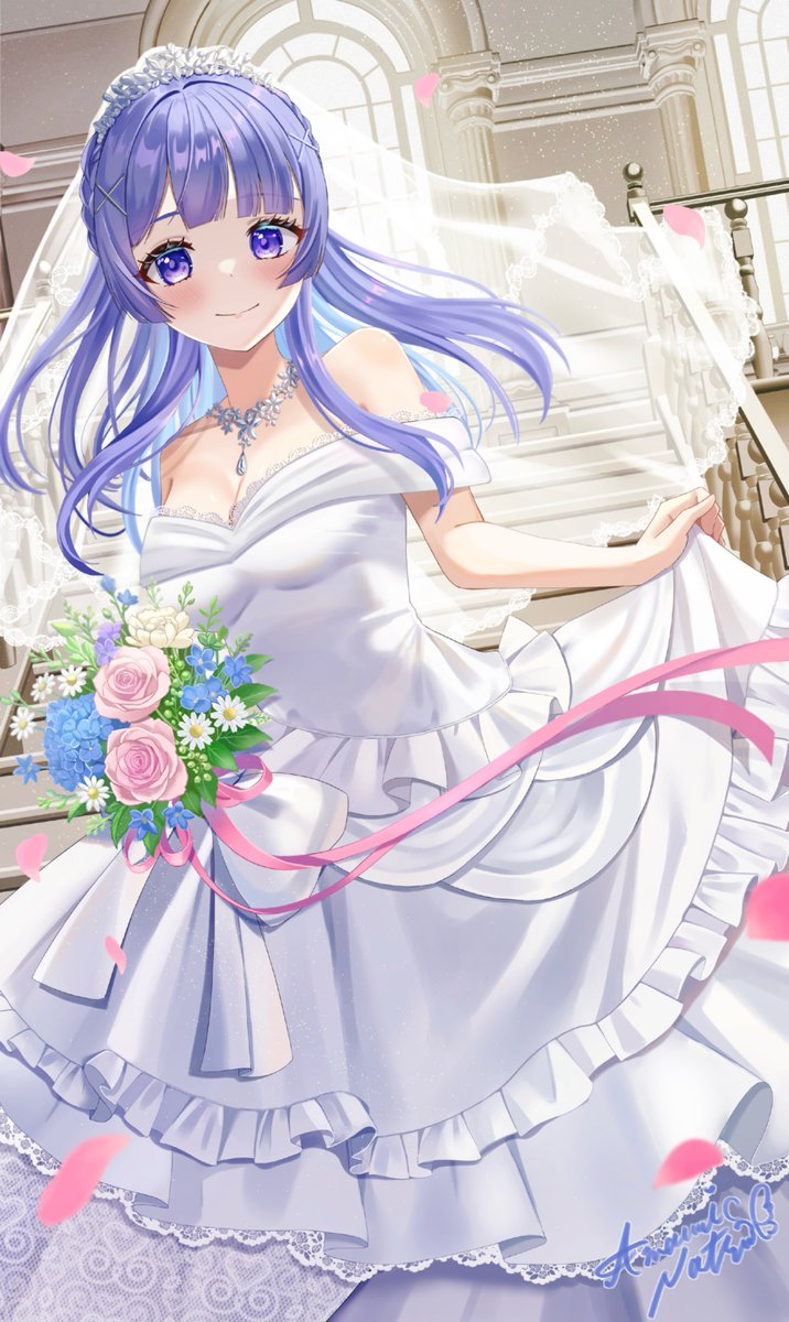 Natsu_Amami07's tweet photo. 6月の花嫁💐

#オリジナル
#絵柄が好みって人にフォローされたいㅤㅤ https://t.co/LSHwlV6Ex8