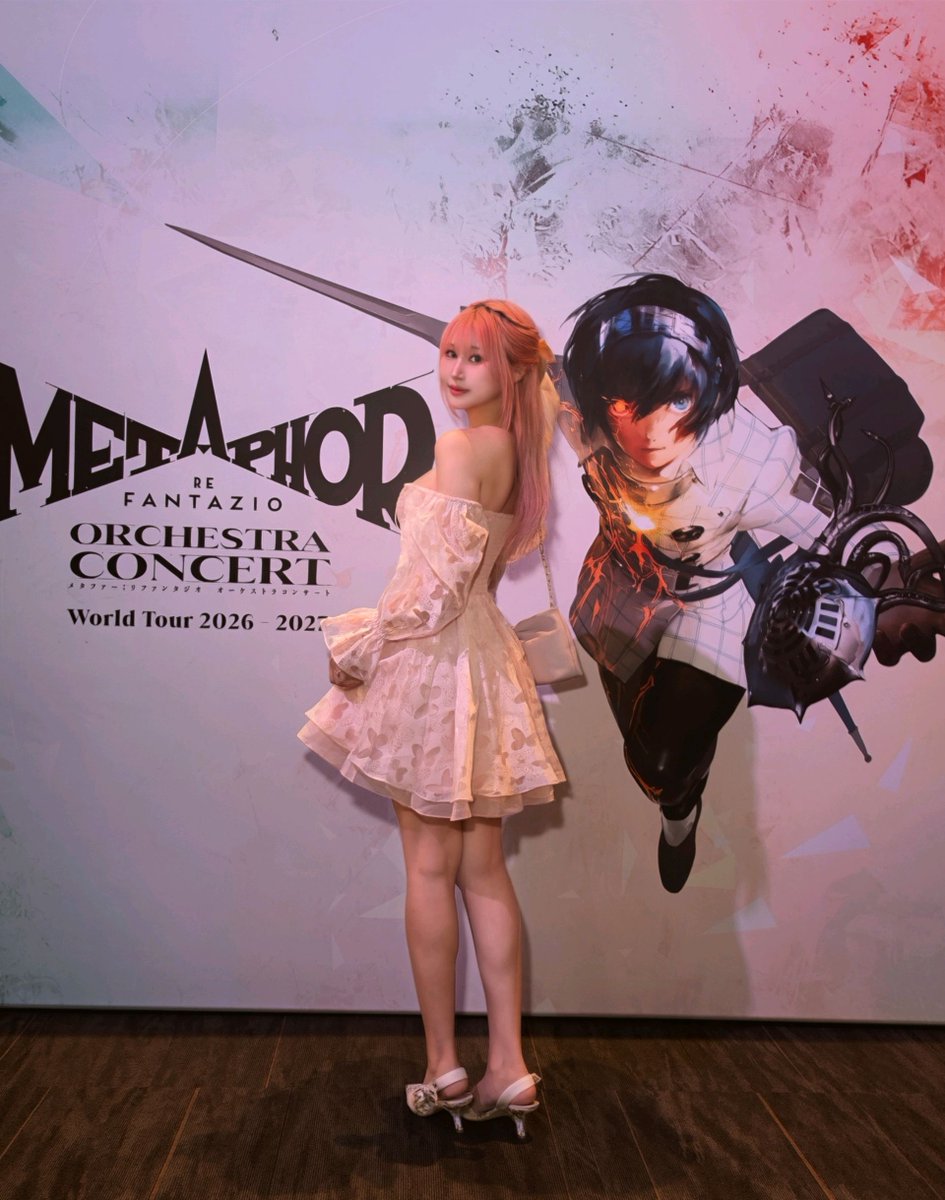 jennybellycos's tweet photo. Just came out of the Metaphor: ReFantazio Orchestra Concert! 😍 We were the first crowd outside of Japan to hear this masterpiece live! What a privilege it was to watch such talented people perform such beautiful music ⚔️🎻
#MetaphorReFantazio #Metaphor #OrchestraConcert https://t.co/lBBpvP0Ywn