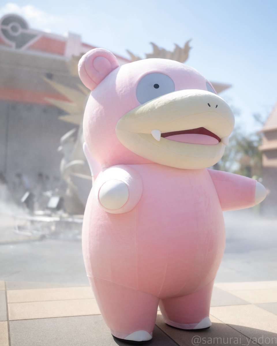 samuraiyadon's tweet photo. ミストを浴びて気持ちよさそうな
ポケパークのお出迎えヤドンやぁん！
#ポケパークカントー https://t.co/kv8RJooQNc