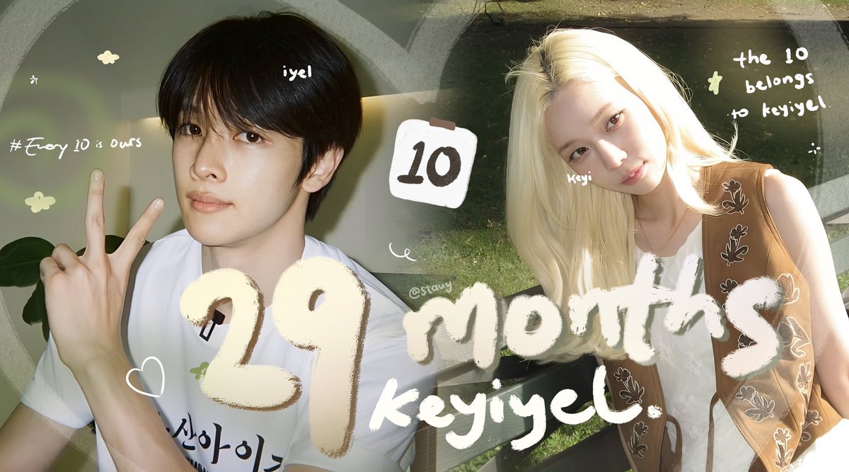 stauy's tweet photo. help repost 🍃 thank you!

hari ini tepat tanggal 10 kita mau merayakan 29 bulan keyiyel @lizttles &amp; @interpoisonate 🫶🏻✨ let’s give them our best wishes! ada 5 FREE LAYOUT ALL KATALOG

#Every10IsOurs #The10thBelongsToKeyiyel ♡ https://t.co/WGt5sDGuGo