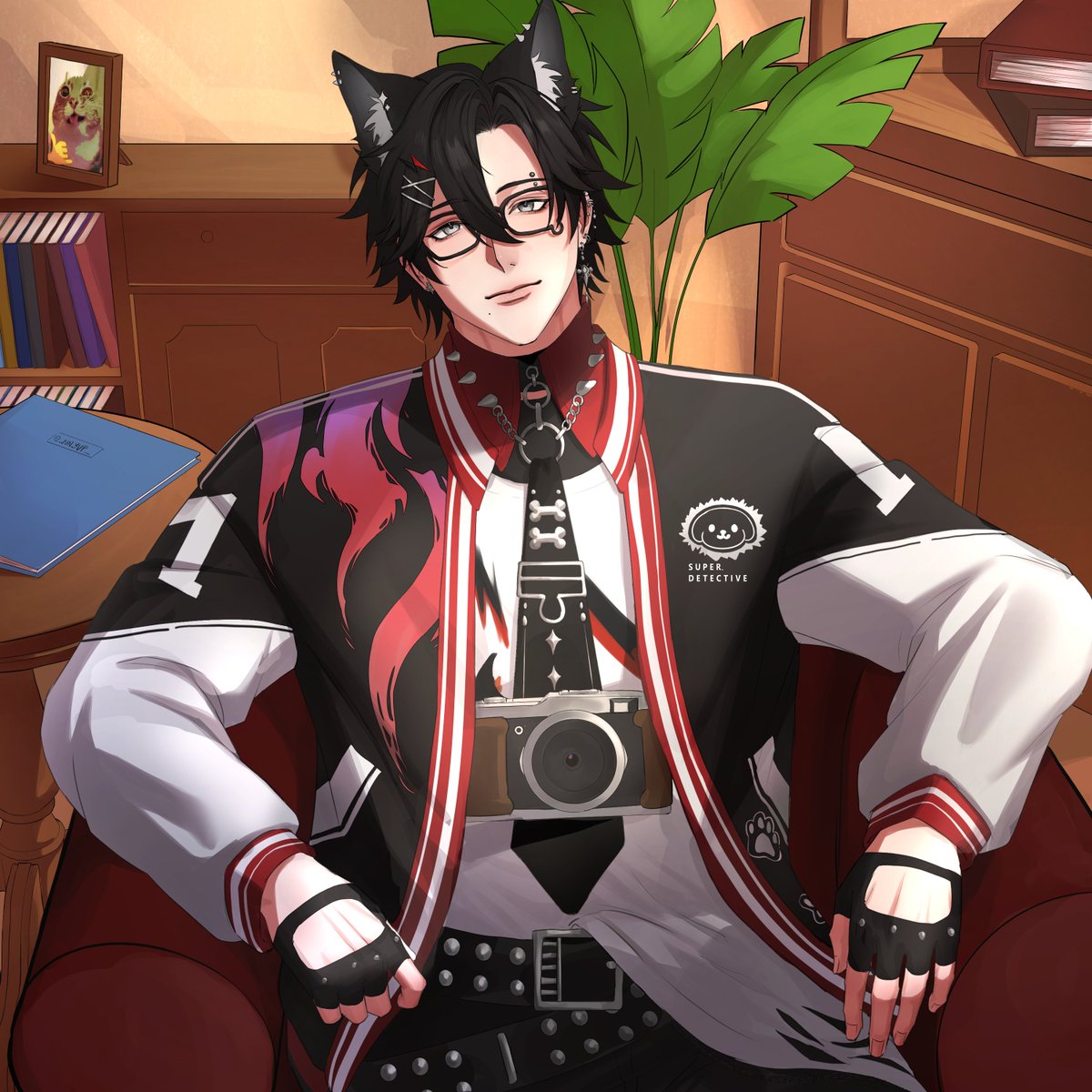 Kuroko_CatVT's tweet photo. 🖤🐾 Just sitting here, minding my own business…
If you happen to stare a little too long, though, that’s your problem.
I’m not trying to look this good. It just happens.
Come closer if you want… I don’t bite.
…Probably. 🐈‍⬛
Thank you @jun_yup91856  for making a amazing piece. https://t.co/QAWRPtV6Bd