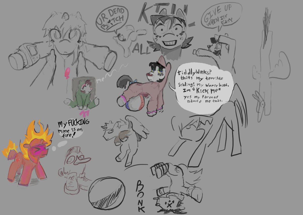 6leves's tweet photo. pony doodle page made in vc with cool ponies. https://t.co/xDVTuCmsqq