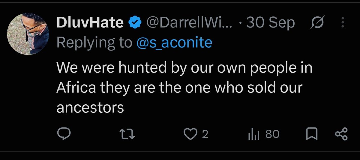 SocialRelief89's tweet photo. @DarrellWilliam7 @BlackGirlie888 You hold a belief that Africans sold us and the White Man fought a war to free us. 

NIGGA!!!!!!!!! https://t.co/JVuBSBaEKD