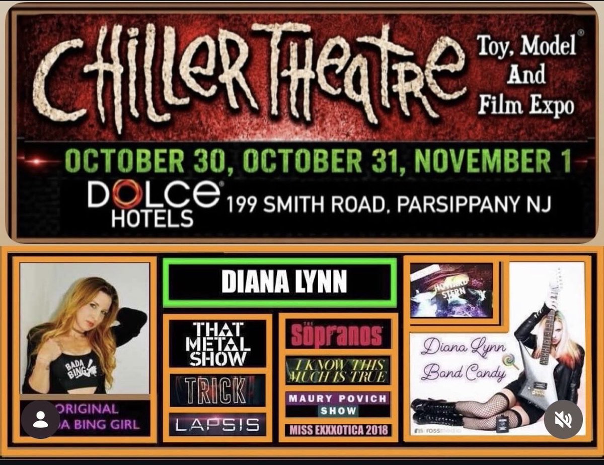 1976BadKitty's tweet photo. @ChillerTheatre  #chillertheatre #dianalynn #badabing   #howardstern  #dianalynnbandcandy  #convention #nj https://t.co/jFNfuXs6OA