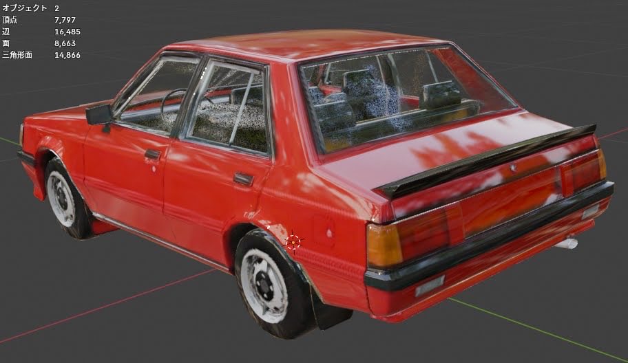 PIKAMOSU's tweet photo. こんにちは。

AIで車の画像生成、
展開図にしてもらい。
3Dモデル、テクスチャを生成、
ローポリゴンで外装、簡単な内装も
用意してくれました。

#Blender https://t.co/DZTCx5lrEO