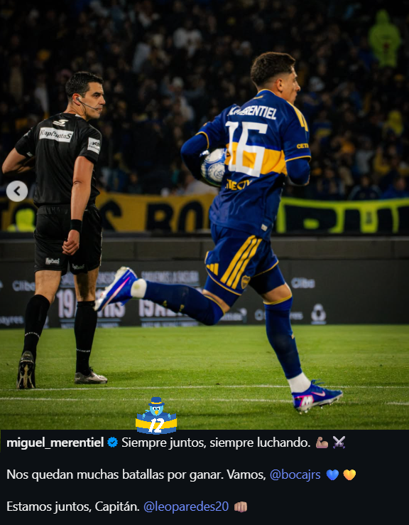la12tuittera's tweet photo. ✍️El mensaje de MIGUEL MERENTIEL post 2-2 vs Instituto. https://t.co/kNLoiL3cVS