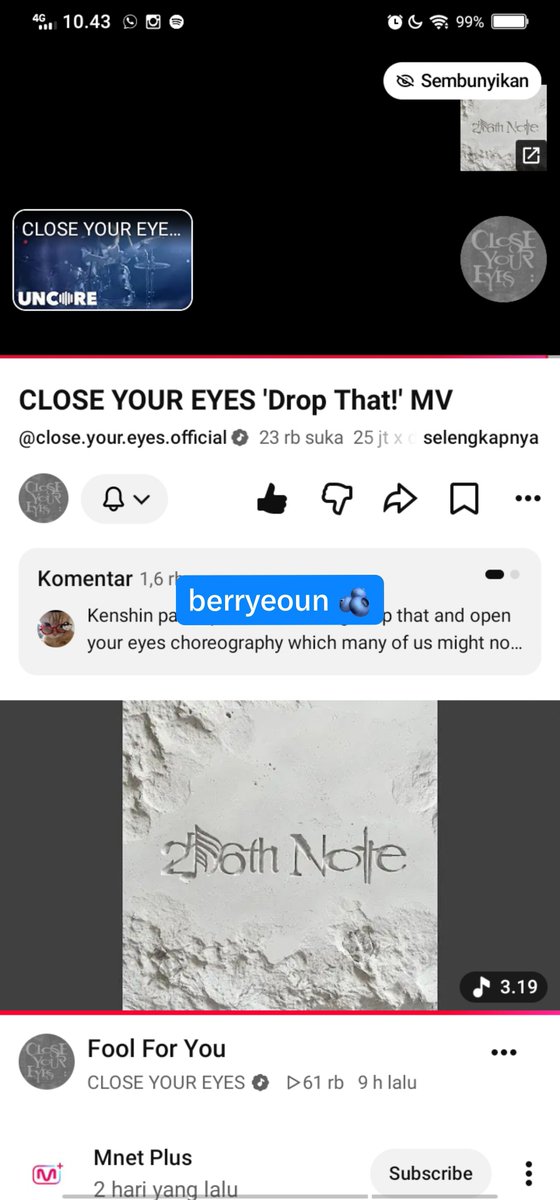 berryeoun's tweet photo. @dongpyourlove doneee, lancar selalu rejeki kak piyuuu, semoga cye makin sakses 💗💗💗 

#DropThat1stWin #CLOSEYOUREYES7thWin
 #CLOSEYOUREYES #클로즈유어아이즈 #CYE https://t.co/zb3xqoispZ