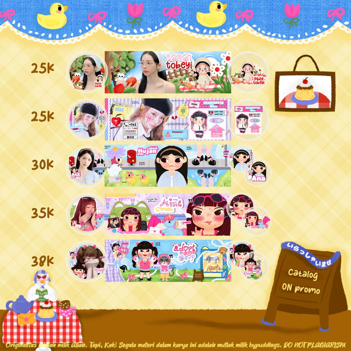 bypuddings's tweet photo. Help Repost Please 🩷 timakasih

Promo 10.10 bypuddings open by req all katalog LAYOUT CHIBI &amp; WALLPAPER dibawah with DISC 10% 🙀💥

🗓 10-15 Okt.
✉️ By DM 

More detail cek dibawah ya 🚴🏻‍♀️ #zonauang https://t.co/PTsHhNvaKJ