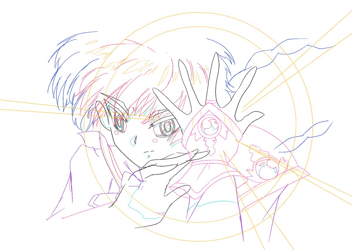 wallsmasher83's tweet photo. Keyframes from Hikaru’s animatic sketch. I am having fun with this sequence. Hope you enjoy the new reboot that is happening now :) #magicknightrayearth #animation #fanart #keyframes #clipstudiopaint https://t.co/4E8ktQb3um