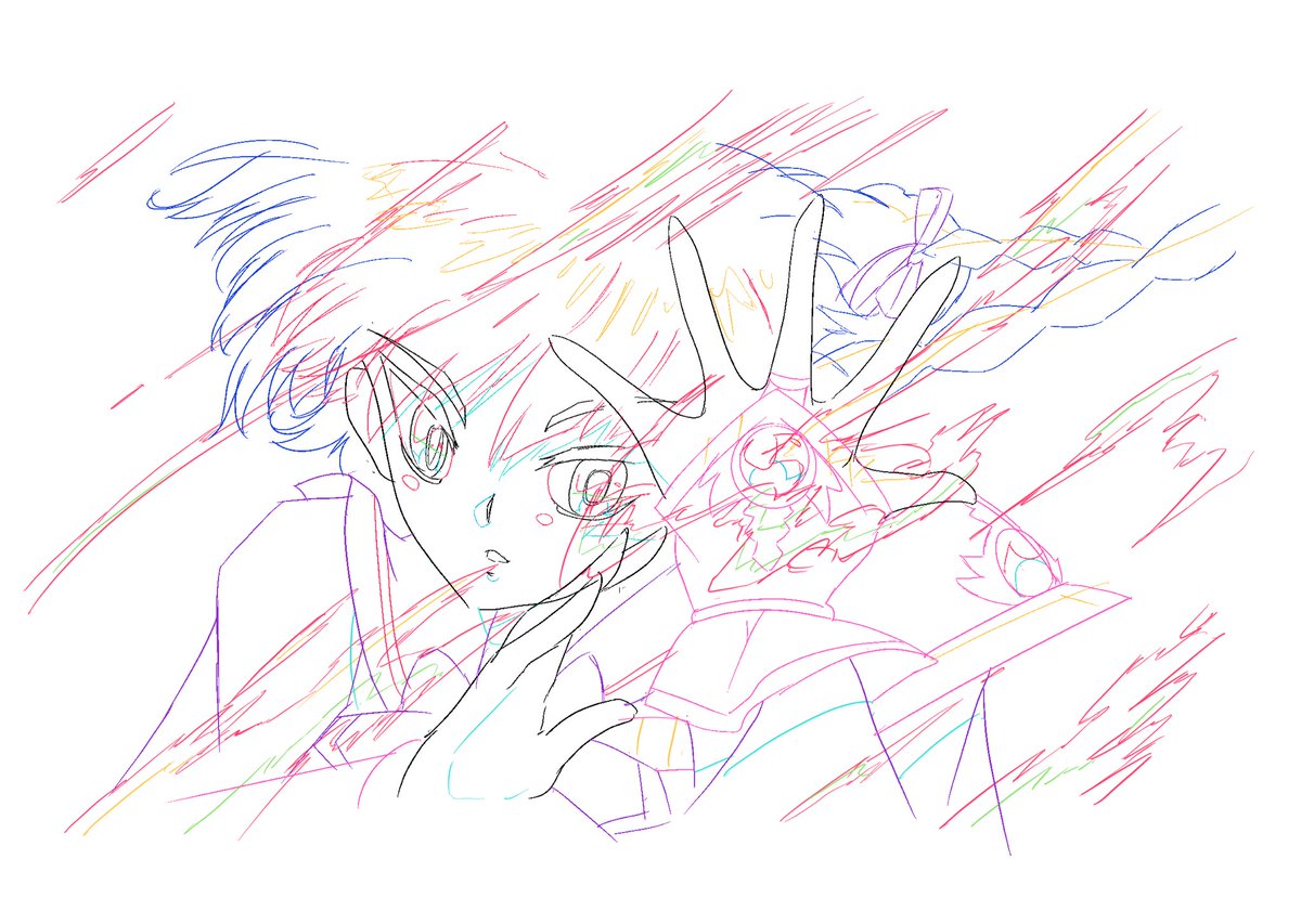 wallsmasher83's tweet photo. Keyframes from Hikaru’s animatic sketch. I am having fun with this sequence. Hope you enjoy the new reboot that is happening now :) #magicknightrayearth #animation #fanart #keyframes #clipstudiopaint https://t.co/4E8ktQb3um
