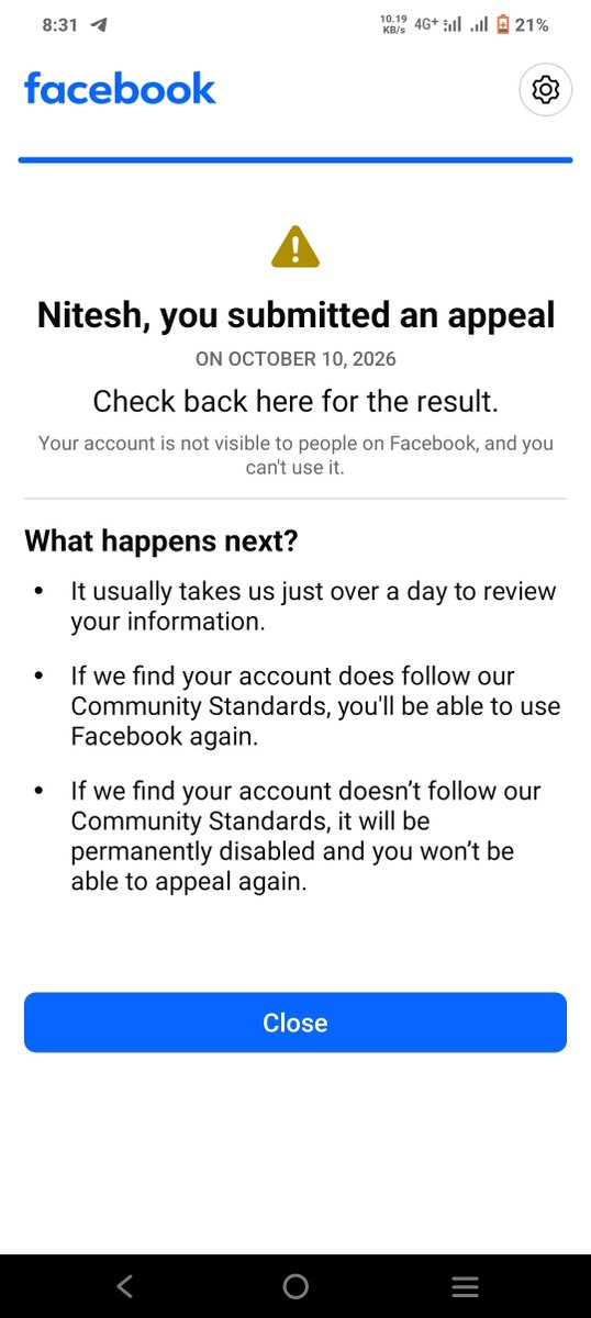 NiteshKartiken's tweet photo. Hey @Meta @finkd 

Stop acting like a slave to Narendra Modi. You have shut down the Facebook accounts of many Indian content creators simply because we do not kiss Narendra Modi's feet. Restore my account and uphold your credibility! https://t.co/Ki1yUtFKUG