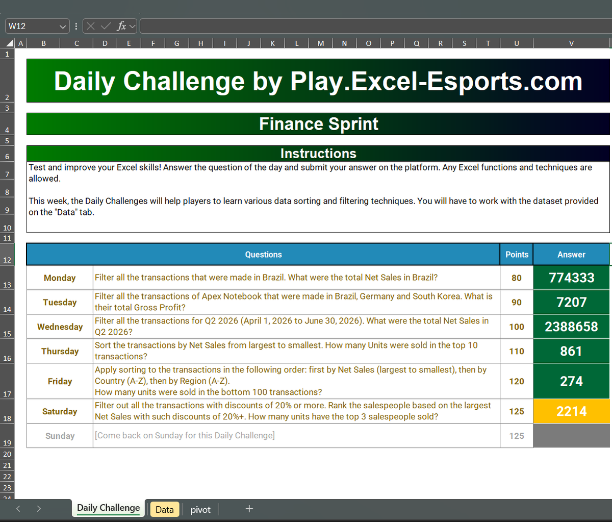 TanyaJawabExcel's tweet photo. 🗣️: "kak dapet latihan soal excel darimana ya?"
🗣️: "kak cari dataset buat belajar finance dimana ya?"

Mending ngerjain Daily Challenge Excel https://t.co/WHydeT9MJQ