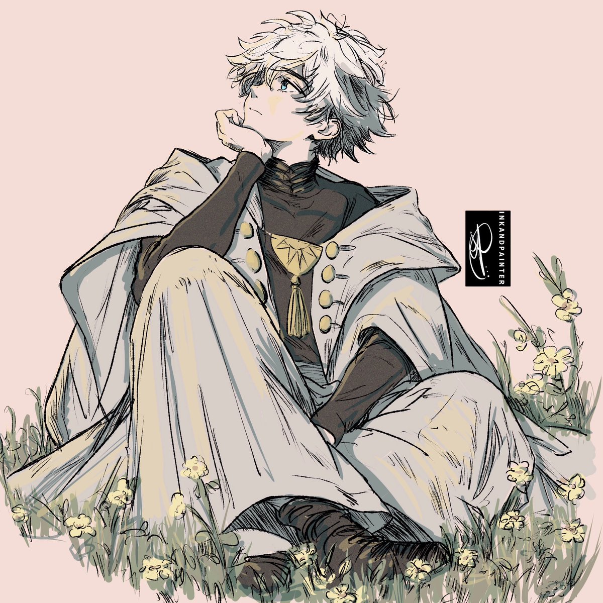 inkandpainter's tweet photo. He has to see the grass and sky. 🌱#Δ帽子 #witchhatatelier https://t.co/ZzPEjF6nYz