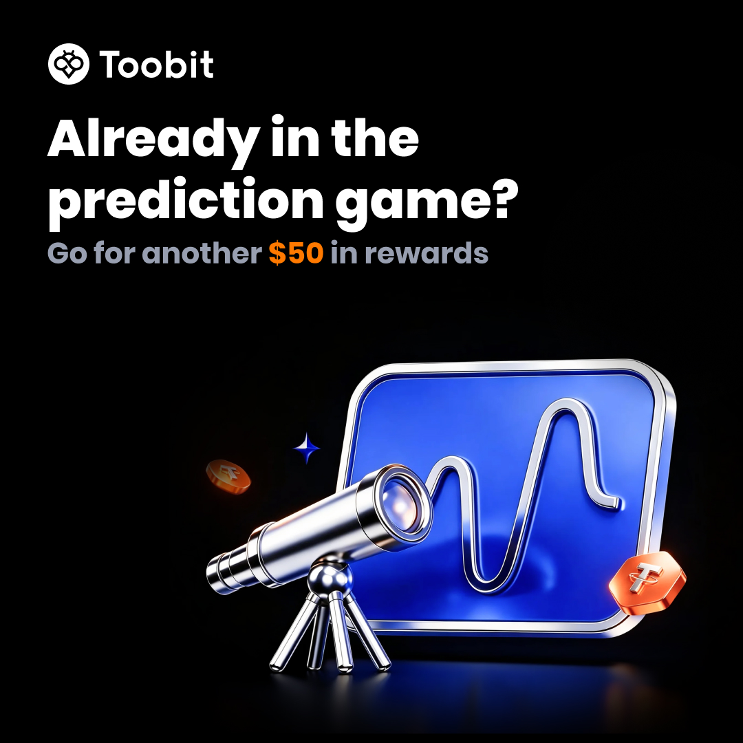 Toobit_official's tweet photo. Made predictions before this campaign? This one’s for you. 👀

2 calls → 10 USDT
3 calls → 20 USDT
5 calls → 50 USDT

Minimum 5 USDT per call. Futures Position Vouchers; highest tier only.

Register 👉 https://t.co/UC7MJzcUOq

#Toobit #PredictionMarket https://t.co/gVpFX3EqVD