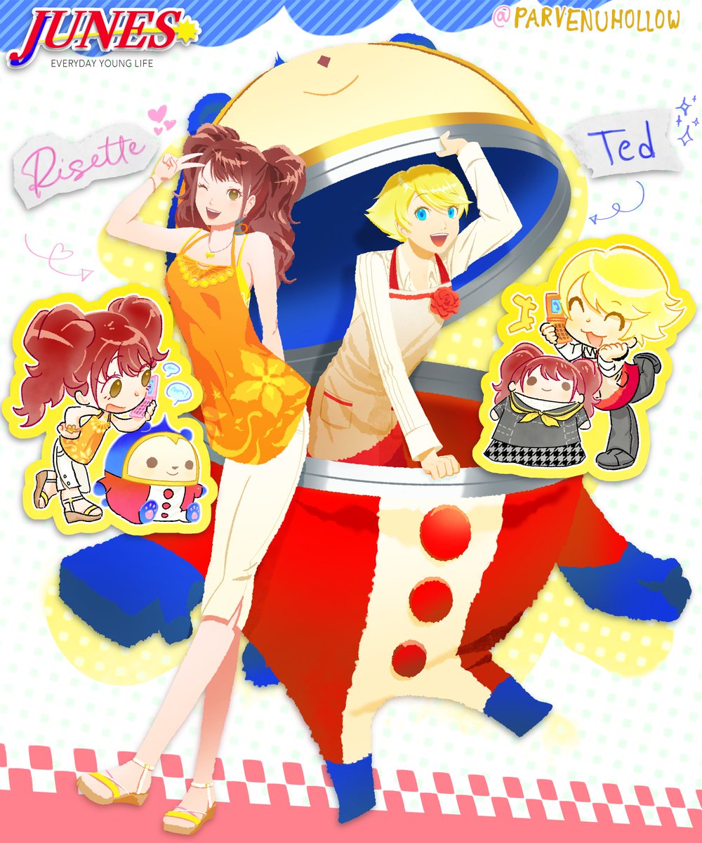 PARVENUHOLLOW's tweet photo. #ペルソナ4 #persona4 the cuties ever... spotted at JUNES!!! https://t.co/XyewrH5WO8