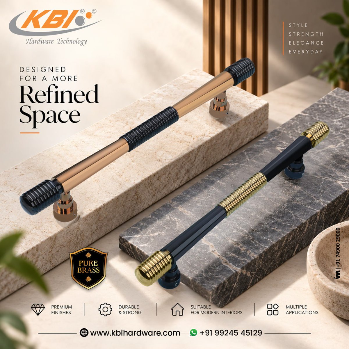 ibais_hardware's tweet photo. KBI HARDWARE PRODUCTS PVT. LTD. | Jamnagar ๐ข
CABINET HANDLE & KNOBS
Mr. Bharatsinh Chauhan - +91 99245 45129
WhatsApp: https://t.co/z0S1IioAqm
.
#CabinetHandle #Knobs #JamnagarHardware #HardwareFittings #ArchitecturalHardware #HardwareDesign #FurnitureFittings https://t.co/VmKuXEoJ24