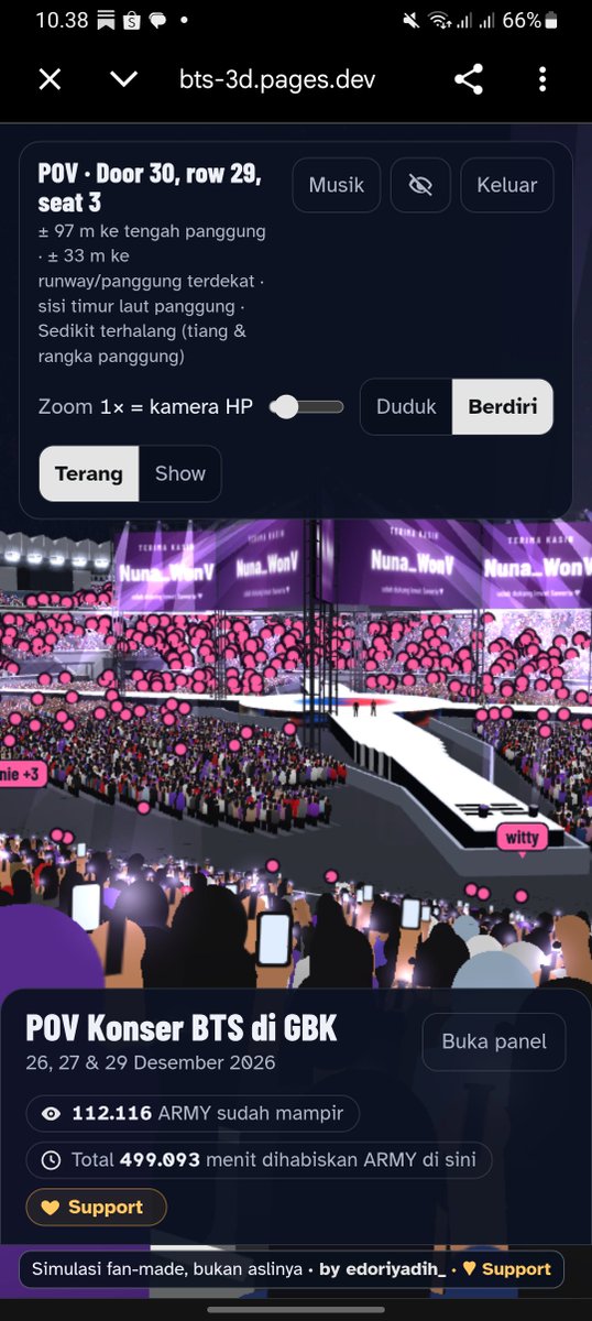 olavantee's tweet photo. sebenernya seat gw bagus.. (yakan) yg satu bisa deket nyerong ke si x ujung yg satu center 😭 TP KNP GW MSH KYKK IHHH KOBISA https://t.co/U6sRzdvurr