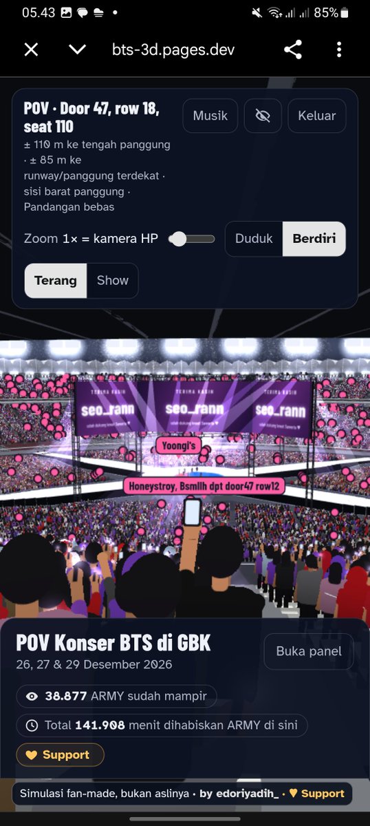 olavantee's tweet photo. sebenernya seat gw bagus.. (yakan) yg satu bisa deket nyerong ke si x ujung yg satu center 😭 TP KNP GW MSH KYKK IHHH KOBISA https://t.co/U6sRzdvurr