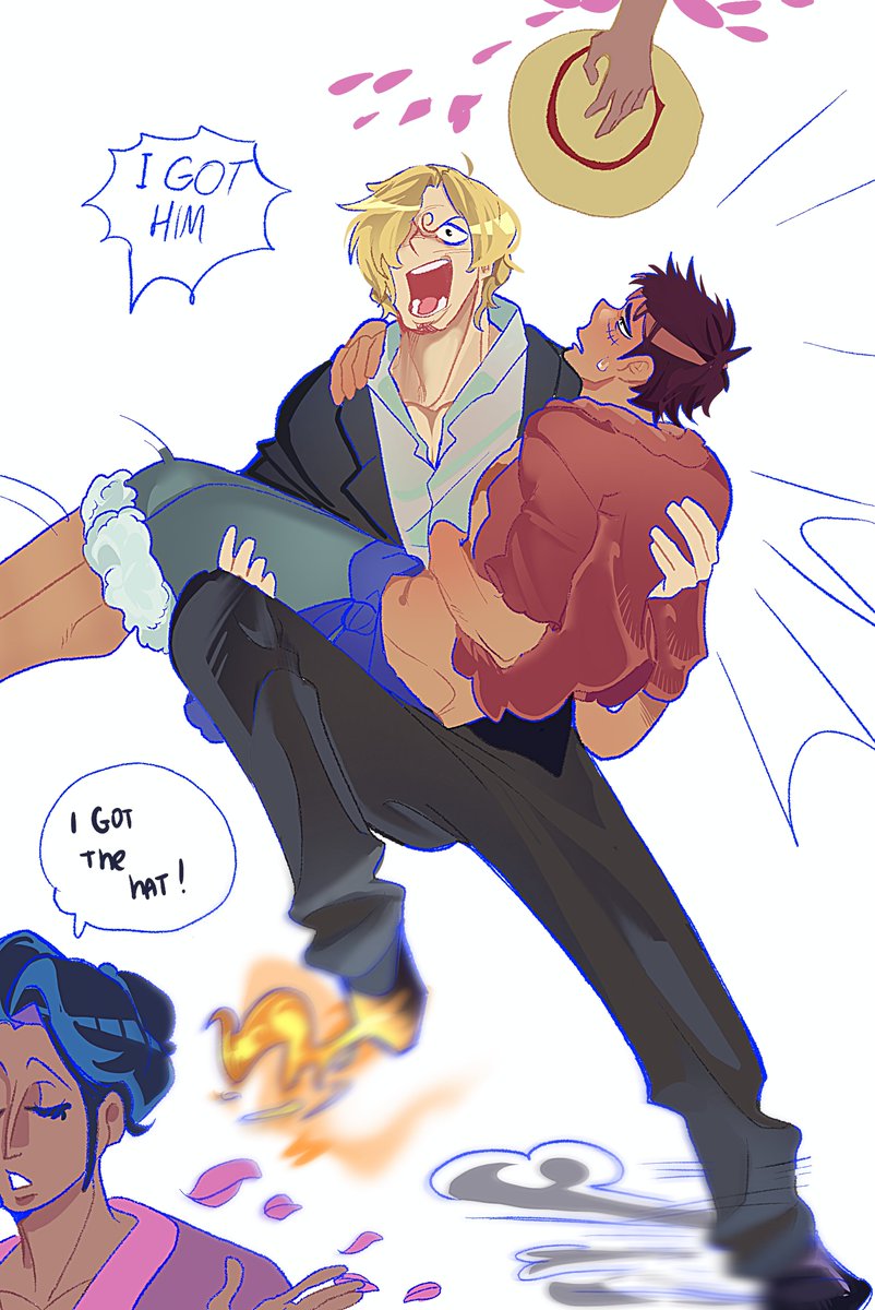Greenie13_5's tweet photo. I kind of put some effort into this..

Somewhere in the battle field Zoro is very jealous 

#Sanlu https://t.co/1JW8ZHDL9F