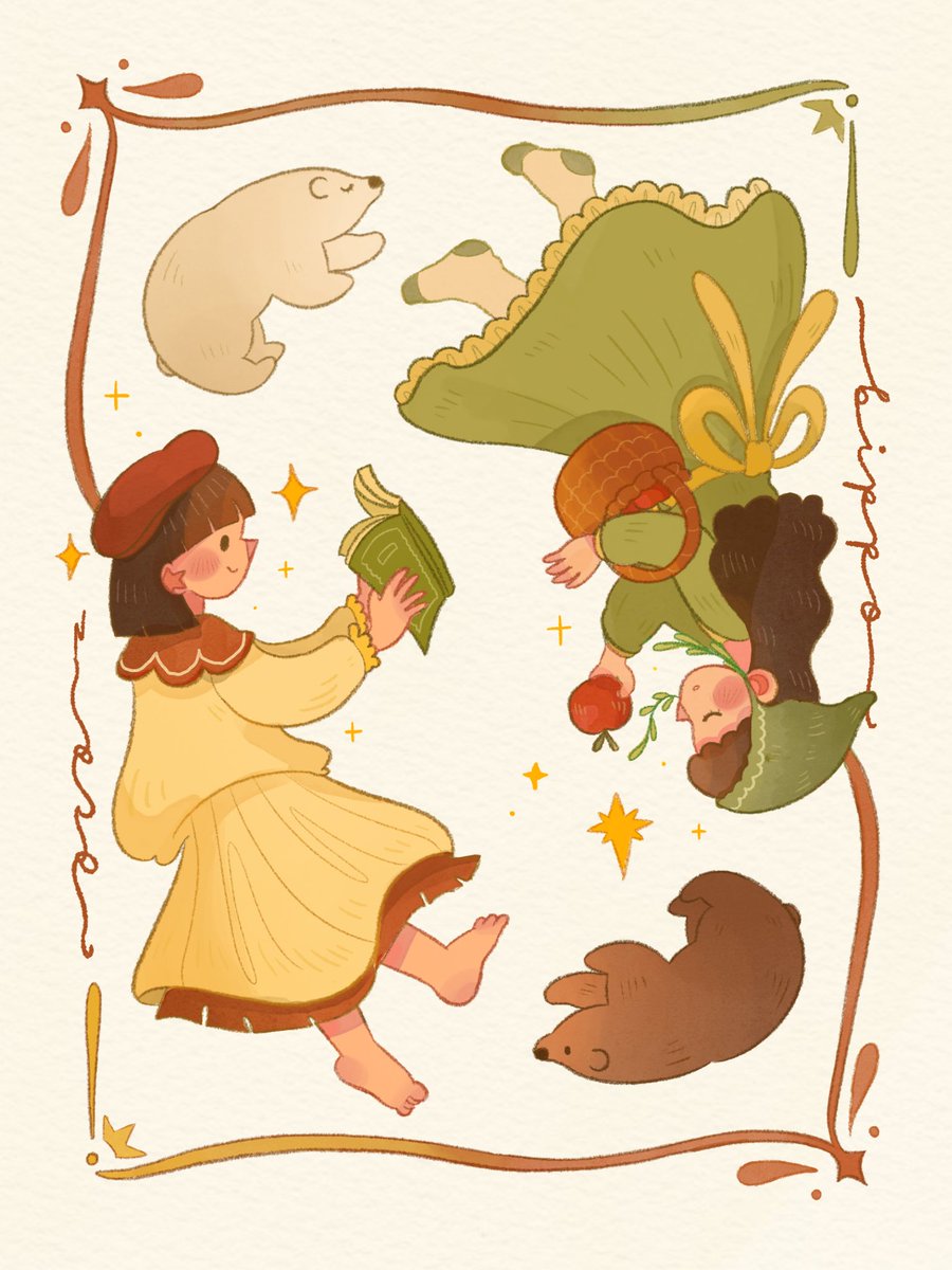 ocadibumi's tweet photo. #ocadanbippo🌞🌒🍎 

upcoming postcard for #cf23 https://t.co/PysaqprQuY
