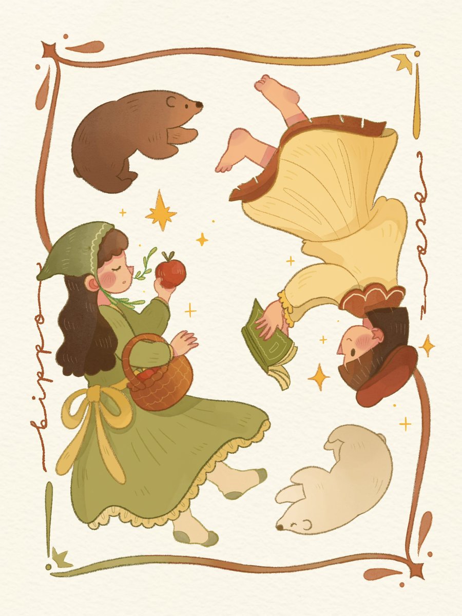 ocadibumi's tweet photo. #ocadanbippo🌞🌒🍎 

upcoming postcard for #cf23 https://t.co/PysaqprQuY