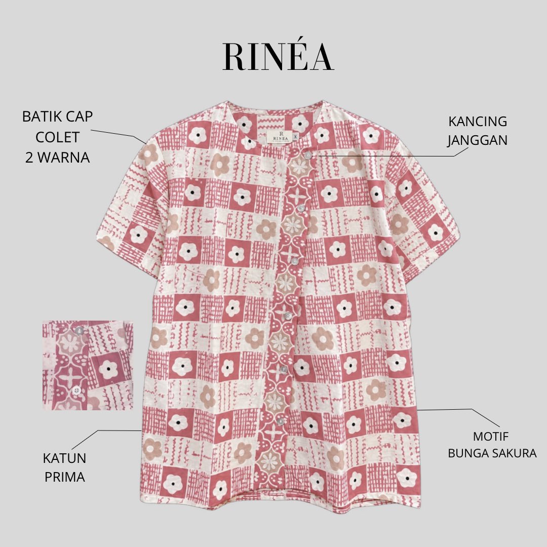 bbylioner's tweet photo. Introducing RINEÁ BATIK 🌷

Batik dengan sentuhan dusty rose, motif floral, dan perpaduan pola yang playful.

Hadir dengan kerah “JANGGAN” yang memberi karakter unik pada tampilan klasik batik. Dibuat dari kain katun prima dengan teknik batik cap colet dua warna. https://t.co/rfpZnJDkFo