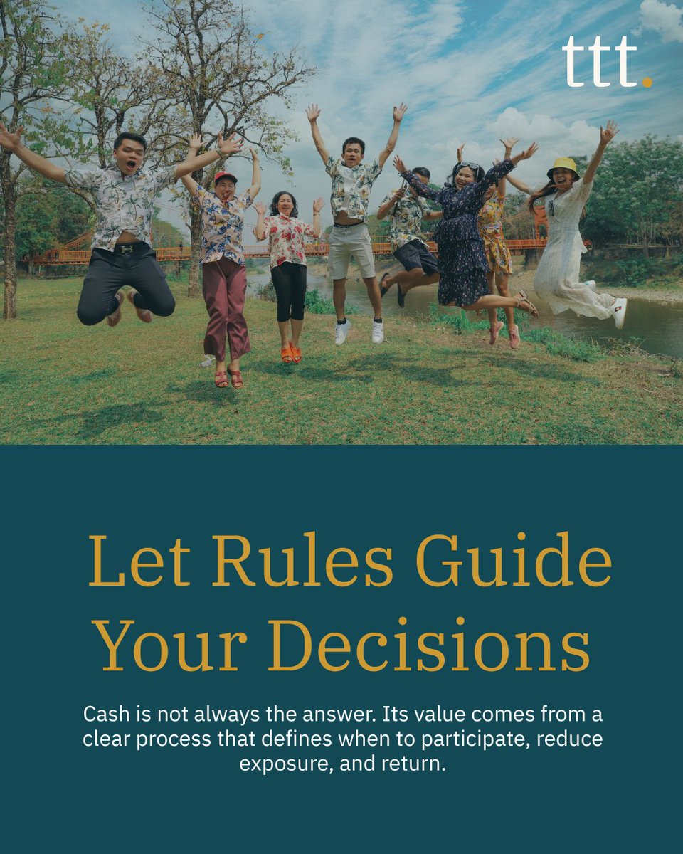 TheTechTraders's tweet photo. Let your rules guide your next move.
A clear process defines when to invest, when to reduce exposure, and when to return. Keep your goals in focus and give every decision a purpose.
#DisciplinedInvesting #InvestmentStrategy #RulesBasedInvesting #RiskManagement #InvestorMindset #TradingPsychology #TheTechnicalTraders