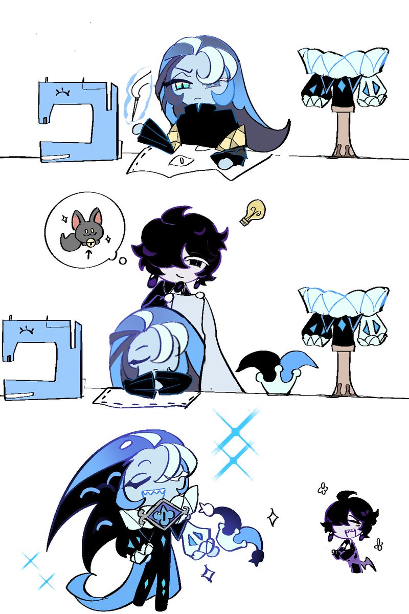 The_Owl_ever's tweet photo. The bell is a gift from some cookie? Such a cute little creature.🥺
#shadowmikecookie https://t.co/xbI4rRmZhp