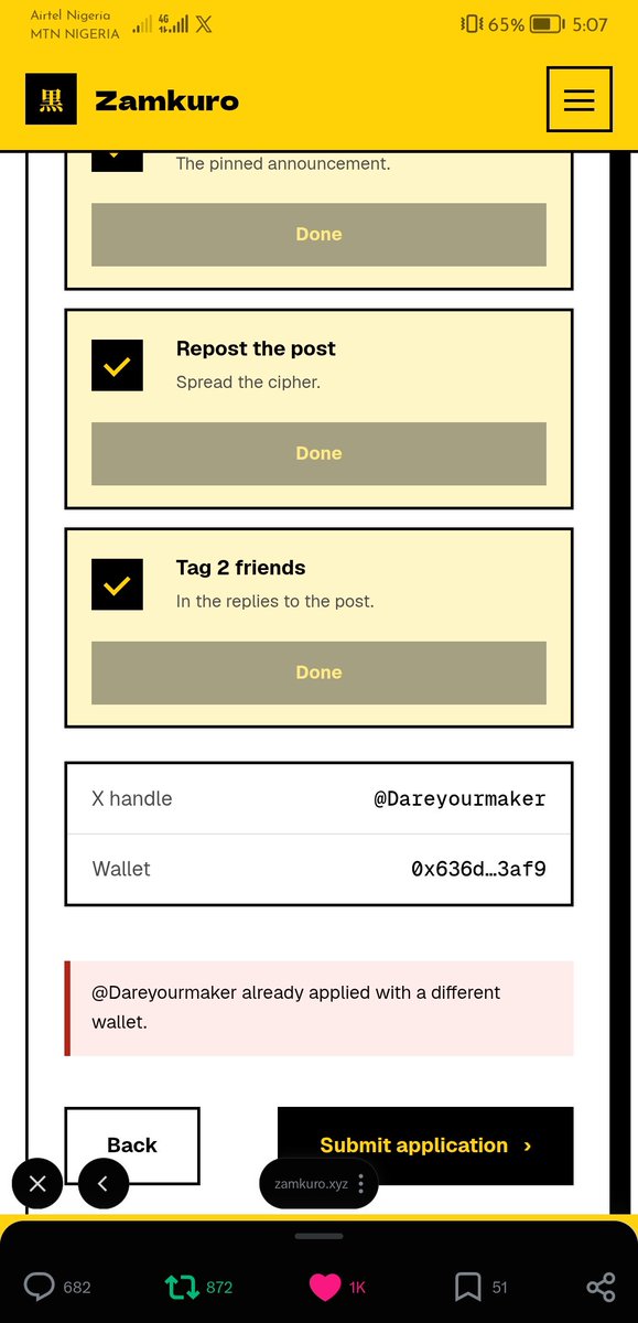 Dareyourmaker tweet picture