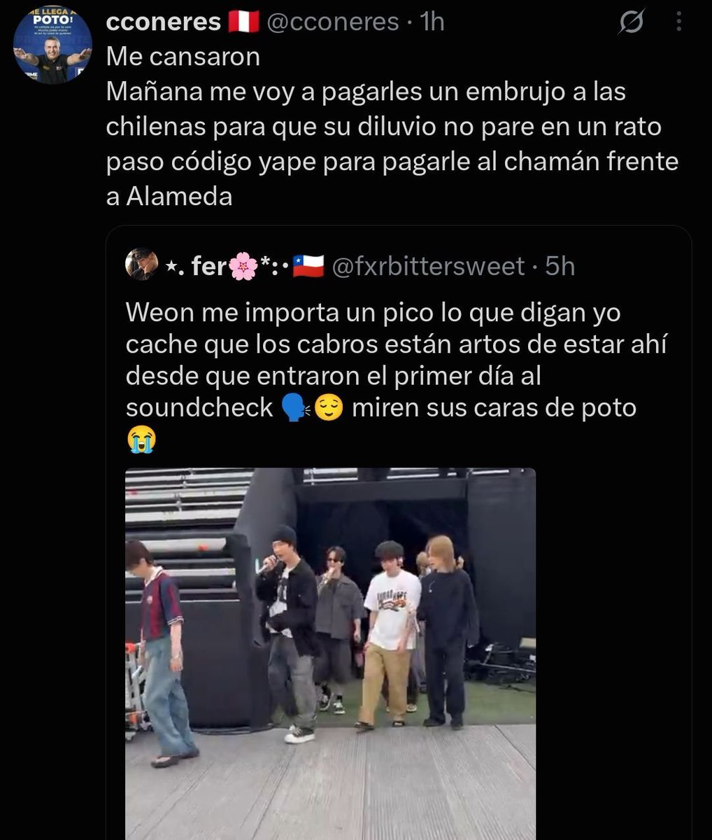 bluelyleo's tweet photo. Desearle otro diluvio a un país entero y una enfermedad a uno de los chicos no las hace ver superiores ni les da la razón; las hace ver como unas estúpidas que carecen de sentido común y empatía. Hay una gran diferencia entre expresar descontento y desearle desgracias a los demás https://t.co/p4sCGaowM6
