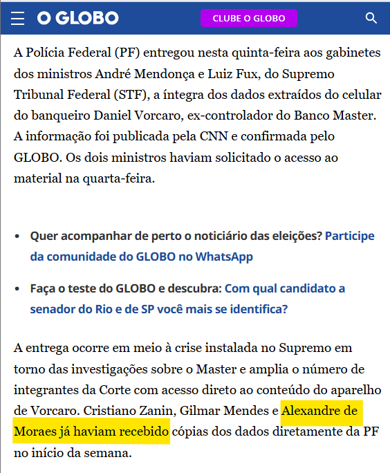 hugofreitas_r's tweet photo. Quando Moraes é investigado, o investigado recebe acesso ao material de investigação que nem o juiz tem. Até os colegas do juiz recebem, mas o juiz, não.

Quando Moraes é o juiz, só ele tem acesso. Os investigados por ele, não; e os colegas encarregados de revisar, menos ainda. https://t.co/H71gdb0Uhc