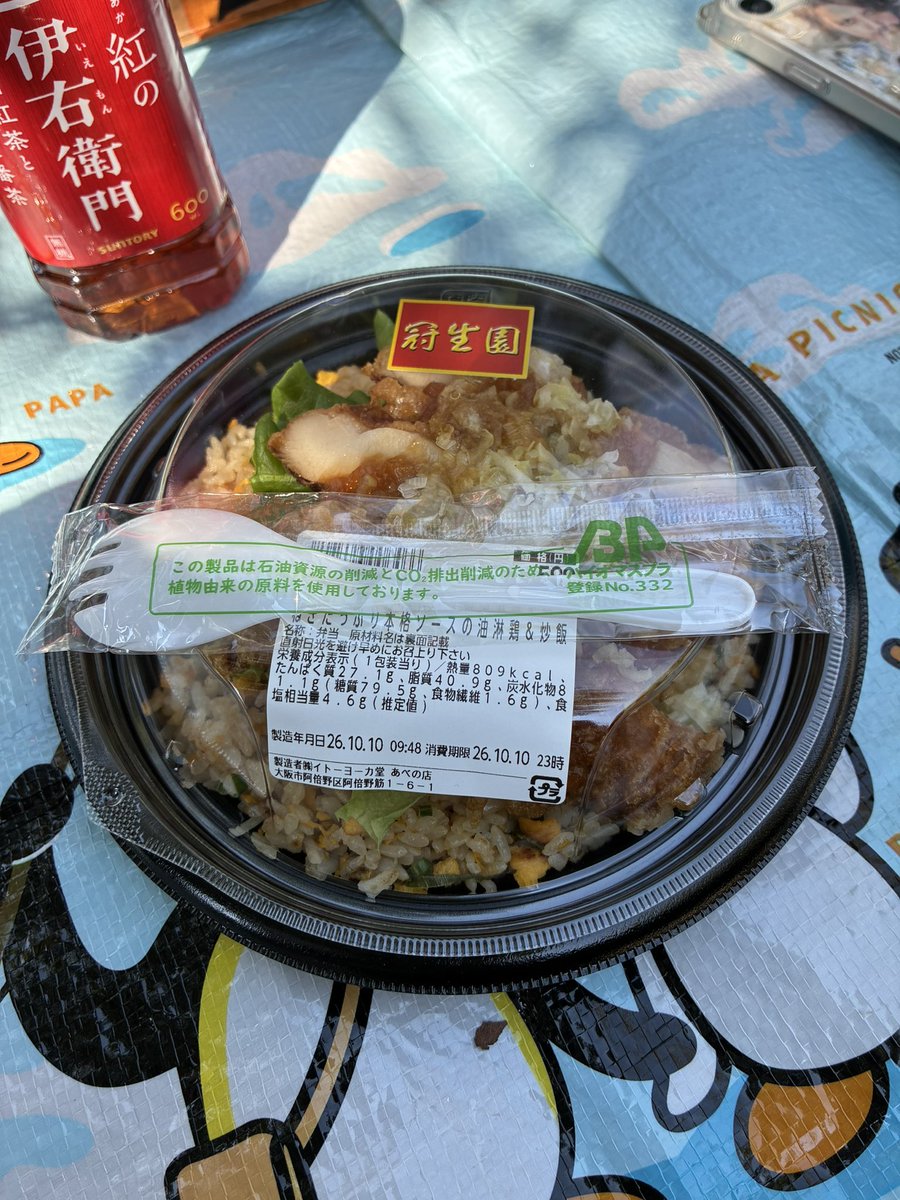 ginnon0217's tweet photo. 今日はてんしばでお弁当🍱 https://t.co/fTbJ2pyUS6