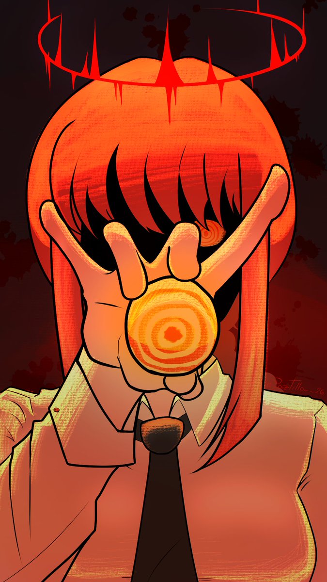 PazTilla_26's tweet photo. Makima
She's always watching . . .
#makima #chainsawmn #fanart #digitalart #chainsawman https://t.co/KjPeDtbydH