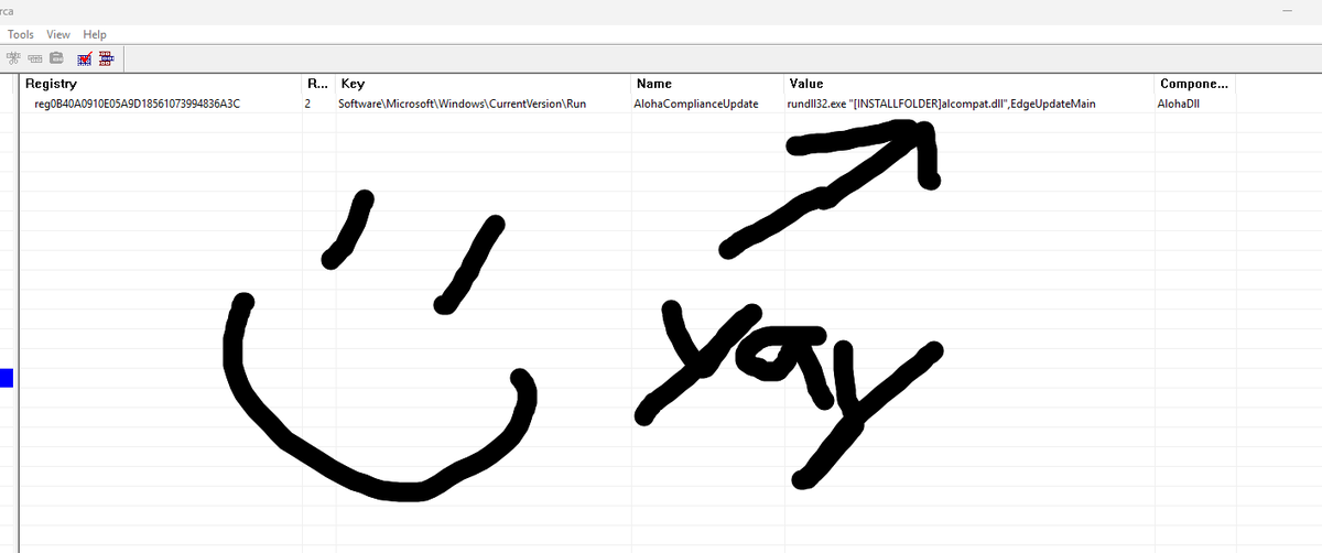 vxunderground's tweet photo. > be me
> get dm from @malwrhunterteam 
> "smelly, i found goop"
> wtf i love goop (malware)
> he didn't actually say that
> i'm only saying that for consistency
> "Found a fake POS update domain, I can't remember the last time I heard malware specifically targeting a POS system"
> "@smica83 saved it, uploaded it to MalwareBazaar"
> ok
> download file
> look inside
> POS_System_Update.msi
> open in Orca
> tool used for examining .msi installer thingies
> .msi extracts .dll from itself
> executes function inside .msi called EdgeUpdateMain
> image 1
> open in Ida
> lots of string stuff
> registers machine based off of stuff
> sends request to fake POS website
> toastposupdate(.)com
> expects specific user-agent to connect
> opbZMeJMJZmmveM7Nnck3g
> image 2
> can accept commands from web server
> can "db_dump", "ram_scrape", "intercept"
> db_dump dumps everything from POS DB
> ram_scrape pulls credit-cards out of memory
> intercept looks for other POS terminals
> image 3

This code is strange because it isn't obfuscated at all. Additionally, it is inconsistent with some of its functionality. In some segments it used the WinAPI to perform web requests with WinHTTPConnect, WinHTTPOpenRequest, WinHTTPSendRequest. In other instances, it uses cURL from the system environment with the POST parameter.

This payload also has code in place for stealing chrome credentials. It also has another .exe embedded in it.

This is very silly goop. It is designed to target ToastPOS, which is used for restaurants. I'm curious how these individuals learned the internals of ToastPOS to develop malware which would work against it.