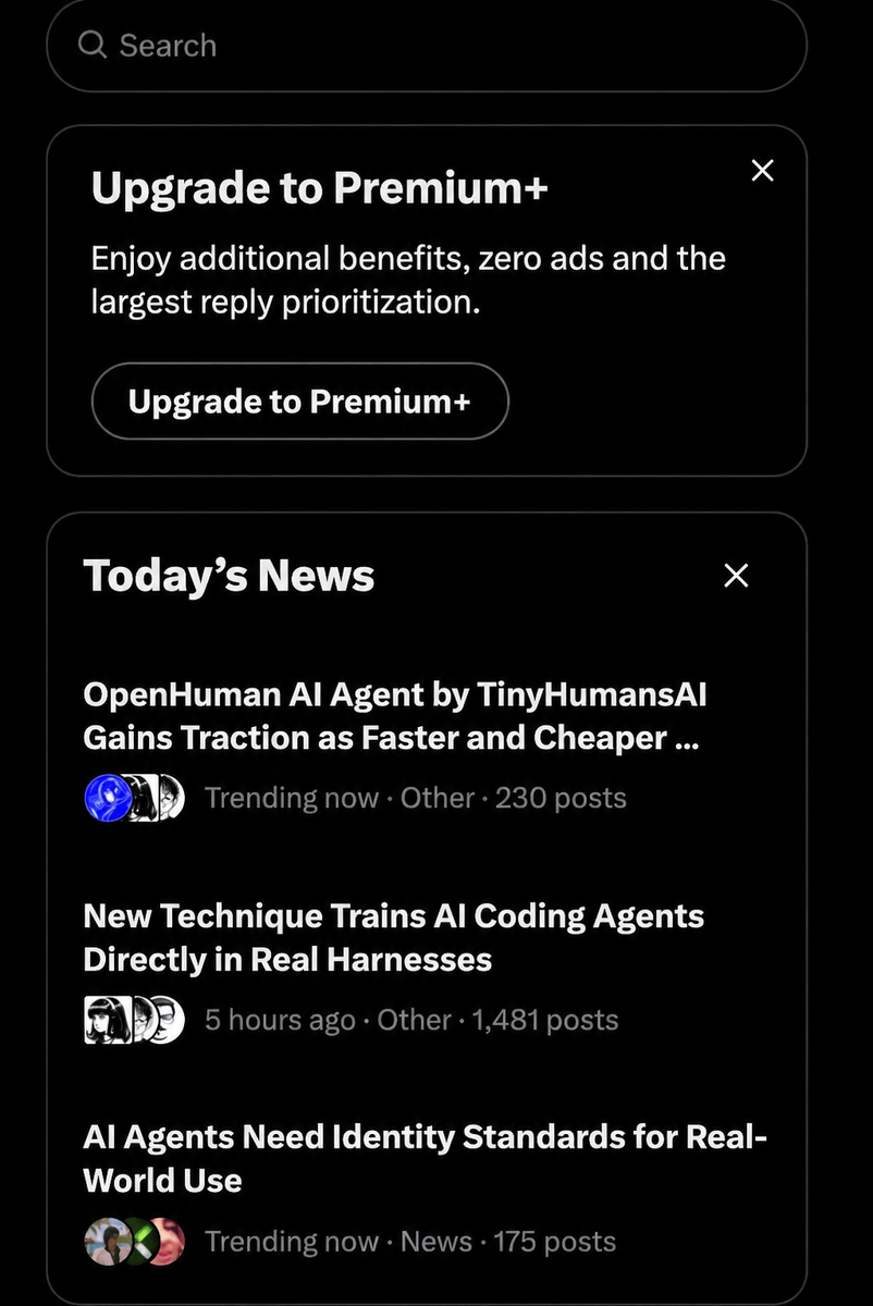 tinyhumansai's tweet photo. trending on @X for the right reasons https://t.co/wJ1UvvzQGY
