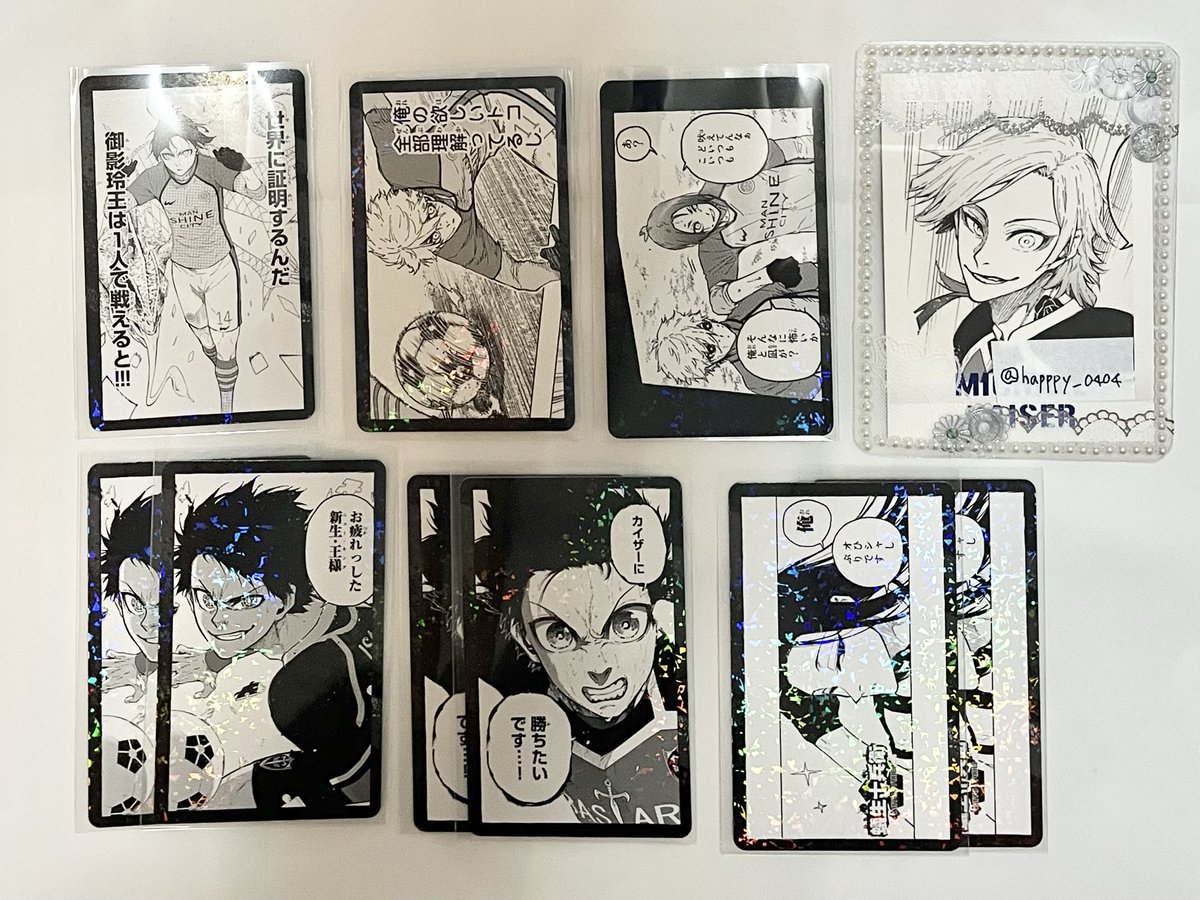 happpy_0404's tweet photo. 【交換】ブルーロック　ドンキ　ドンキ　アクリルブロック　コマイラストカード　缶バッジ

譲:潔、玲王、千切、凪、凛、蟻生、黒名、雪宮

求:カイザー(前回カイザー)

郵送 https://t.co/crQBvWW1BG